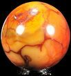 Red Carnelian Agate Sphere - Madagascar #55052-1